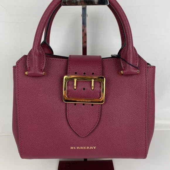 Burberry Handbags - New Burberry Small Italian Leather Buckle Tote